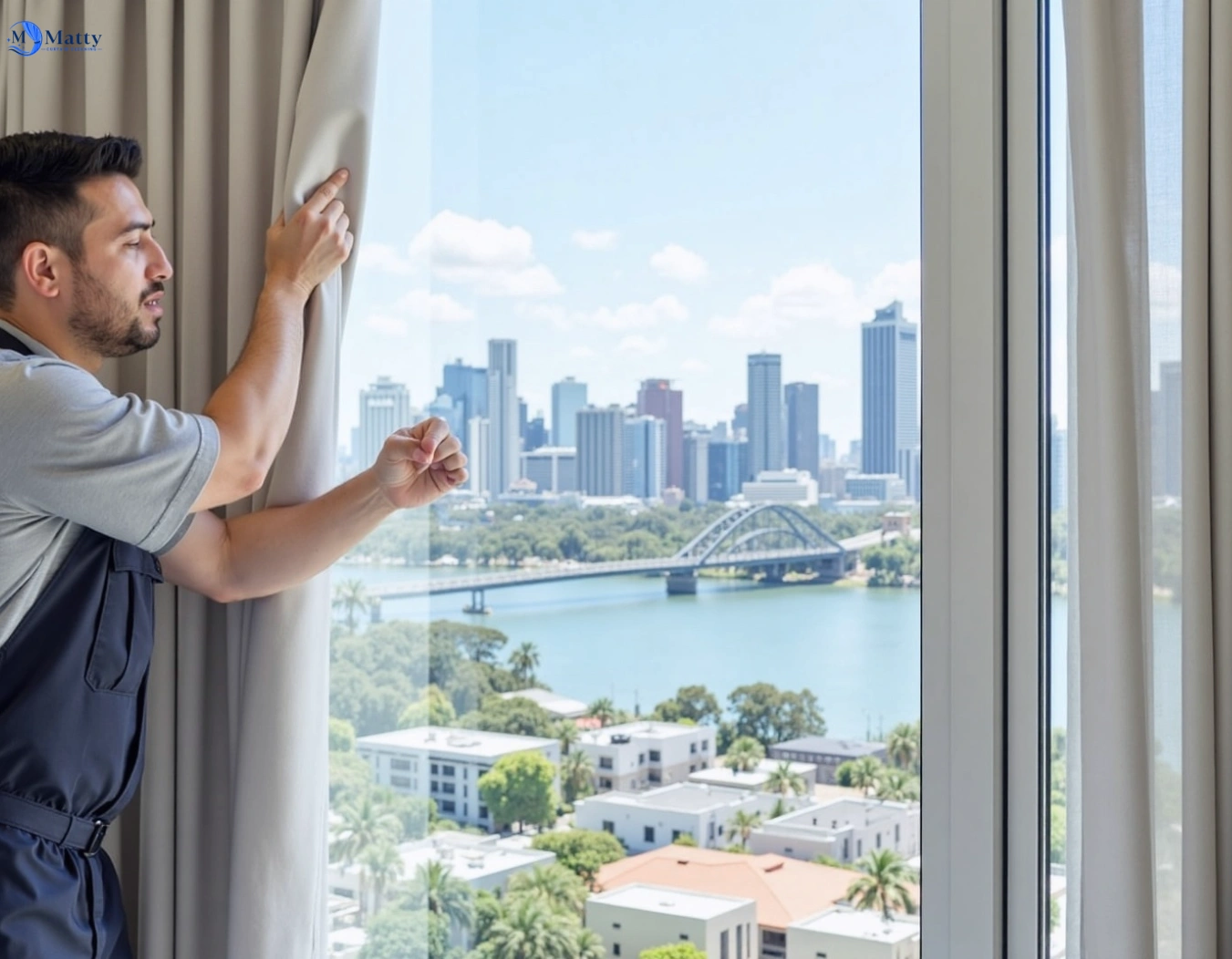 Professional curtain steam cleaning service huntleys-point-nsw QLD by Matty Curtain Cleaning
